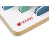 TONIES Mini scaffale a terra - Berg 11003982 metallo cromato argento 2 ripiani scaffale a terra