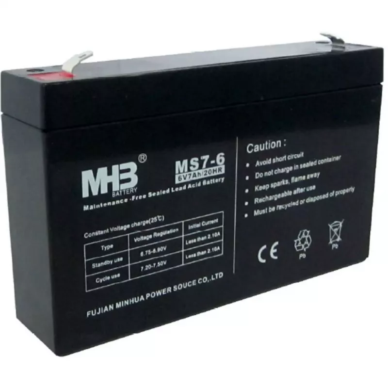 PowerWalker MHB MS7-6 batteria VRLA 12V 7Ah per sistemi UPS