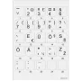 Minipicto adesivi per tastiera, grigie/nere (KB-EU-01GRY)