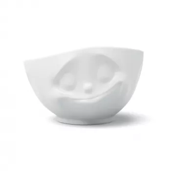 FIFTYEIGHT PRODUCTS ciotola Happy Face 1000 ml porcellana bianca