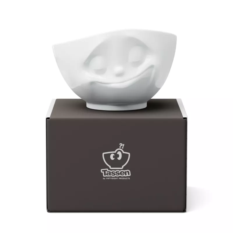 FIFTYEIGHT PRODUCTS ciotola Happy Face 1000 ml porcellana bianca