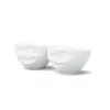 FIFTYEIGHT PRODUCTS set di ciotole 200ml - Lachend & Zwinkernd, bianco (2 pezzi)