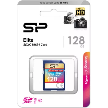 Silicon Power 128GB SDXC UHS-I U1 V10 scheda di memoria