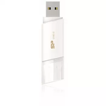 Silicon Power Blaze B06 32GB USB 3.2 Gen 1 flash drive, retrattile, bianco