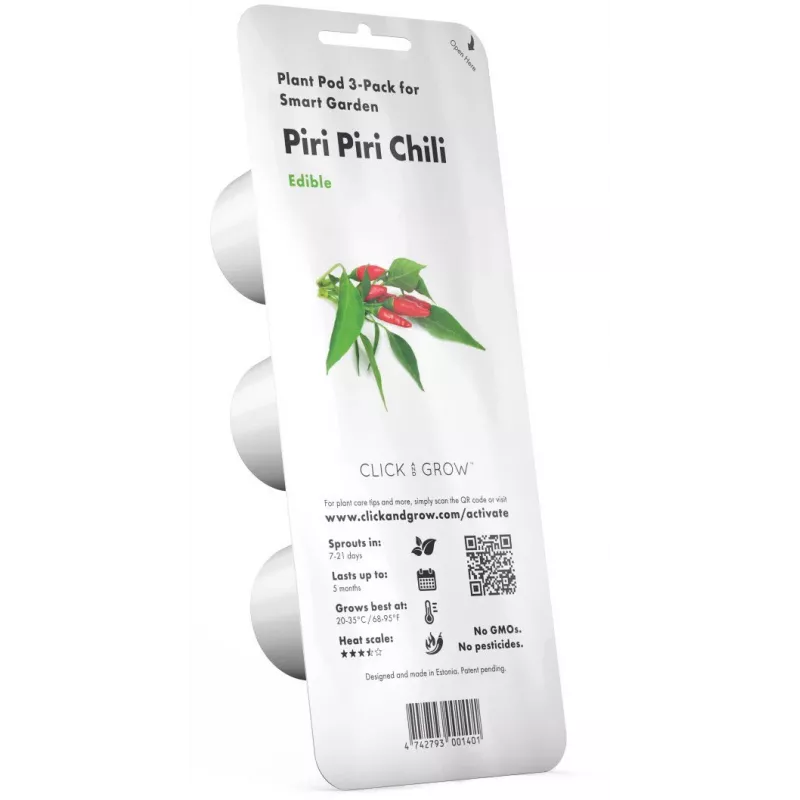 Click & Grow Piri-Piri-Chili capsule per piante per Smart Garden, confezione da 3 (SGR67X3)