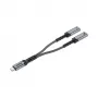 Unitek adattatore audio e ricarica USB-C con Power Delivery 60W, 15 cm, Space Grey
