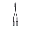 Unitek adattatore audio e ricarica USB-C con Power Delivery 60W, 15 cm, Space Grey