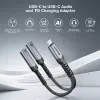 Unitek adattatore audio e ricarica USB-C con Power Delivery 60W, 15 cm, Space Grey