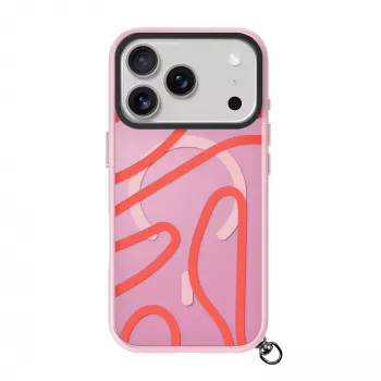 LAUT Keyko Pop custodia per iPhone 17 Pro, Rosy Wave