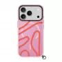LAUT Keyko Pop custodia per iPhone 17 Pro, Rosy Wave