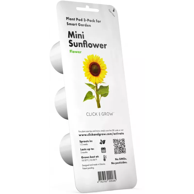 Click & Grow capsule di girasole nano per Smart Garden, confezione da 3 (SGR65X3)