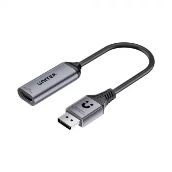 UNITEK adattatore DisplayPort a HDMI 2.1 8K@60Hz HDR 48Gbps 15cm