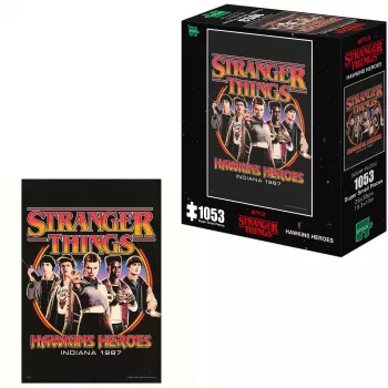 EPOCH Games Stranger Things Hawkins Heroes puzzle da 1000 pezzi