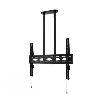 B-TECH AV BT8448-150/BB supporto a soffitto universale extra-large per schermi piatti con asta da 1,5 m Ø50 mm, VESA fino a 1100x700, 130 kg, nero