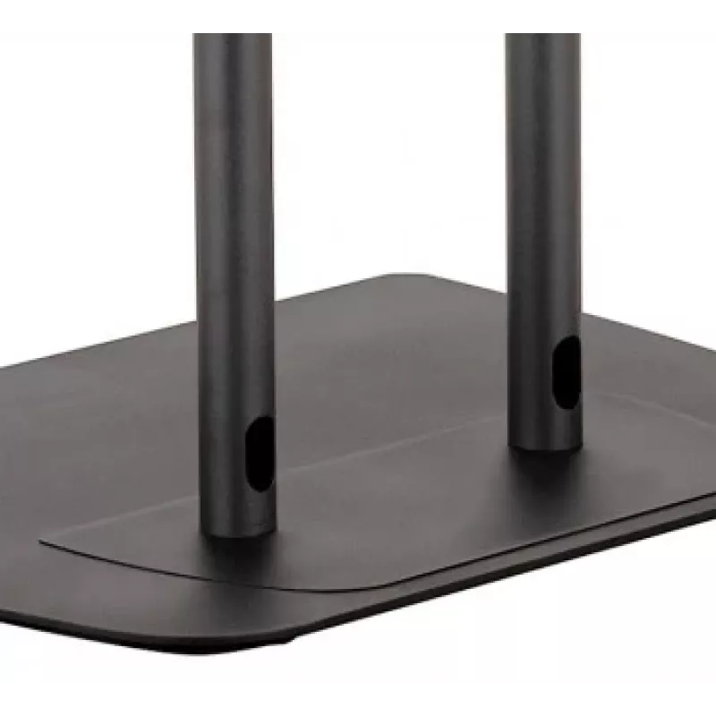 B-TECH AV SYSTEM X - supporto a pavimento universale basso per schermi piatti (VESA 600 x 400) - colonne da 0,75 m Ø50 mm