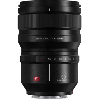 Panasonic Lumix S Pro 50mm f/1.4 obiettivo, L-Mount, full frame (S-X50E)