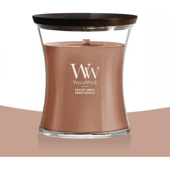 WoodWick Radiant Amber candela profumata Elipsa 453,6g