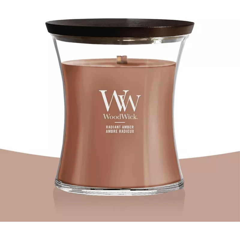 WoodWick Radiant Amber candela profumata Elipsa 453,6g