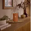 WoodWick Saffron Smoke candela in vetro grande a clessidra 609,5g