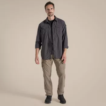 Craghoppers NosiLife Adventure LS Shirt III - nero pepe - L
