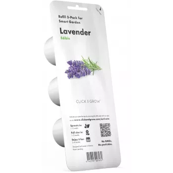 Click & Grow Smart Garden ricarica lavanda, 3 capsule per piante (SGR30X3)