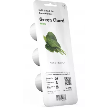Click & Grow Smart Garden ricarica bietola verde, 3 capsule per piante (SGR64X3)