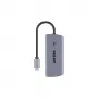 UNITEK hub multiporta USB-C 6-in-1 | 3x USB-A 5Gbps | PD 100W | HDMI 4K@30Hz | RJ45 Gigabit Ethernet | Space Grey
