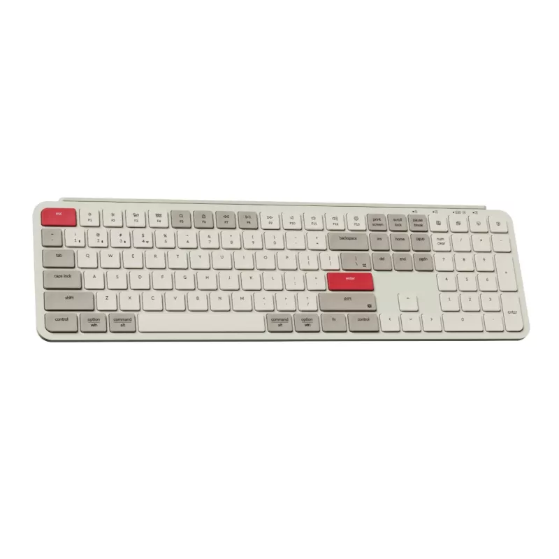 Keychron B6 Pro tastiera meccanica wireless ultra-slim 100% – Retro Rosso