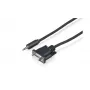 Sony CAB-RSJA1 cavo di controllo seriale RS-232C - connettore femmina DB9 a jack 3,5 mm, 2,5 m, nero
