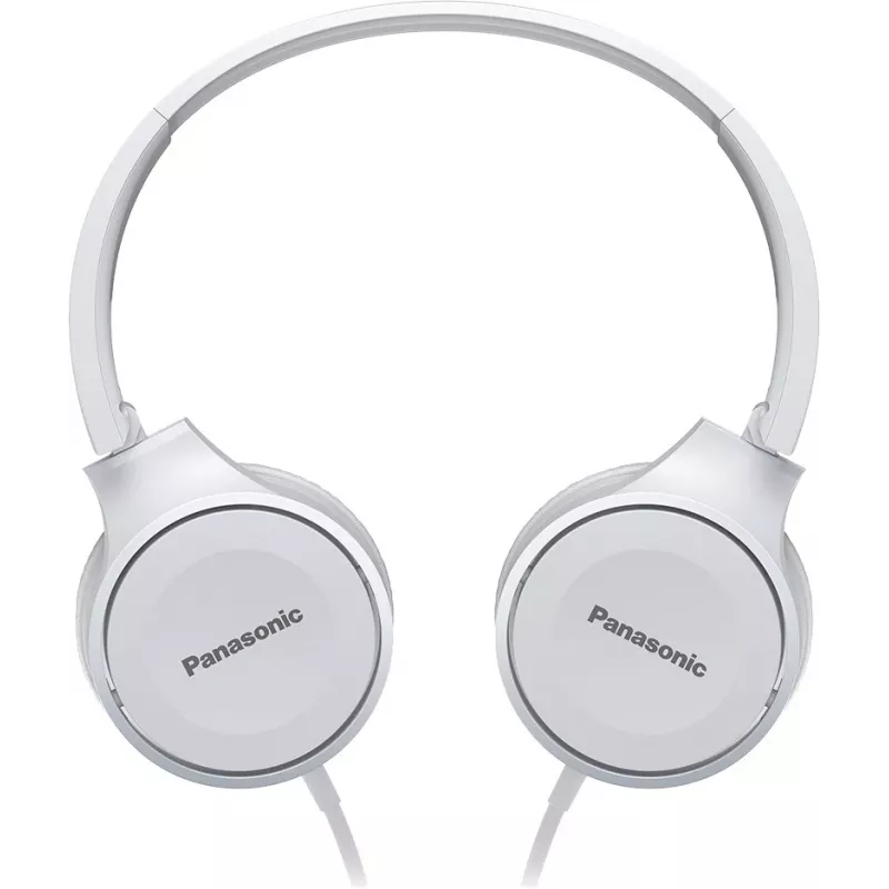 Panasonic RP-HF100E-W cuffie on-ear, con filo, driver al neodimio da 30 mm, pieghevoli, bianco