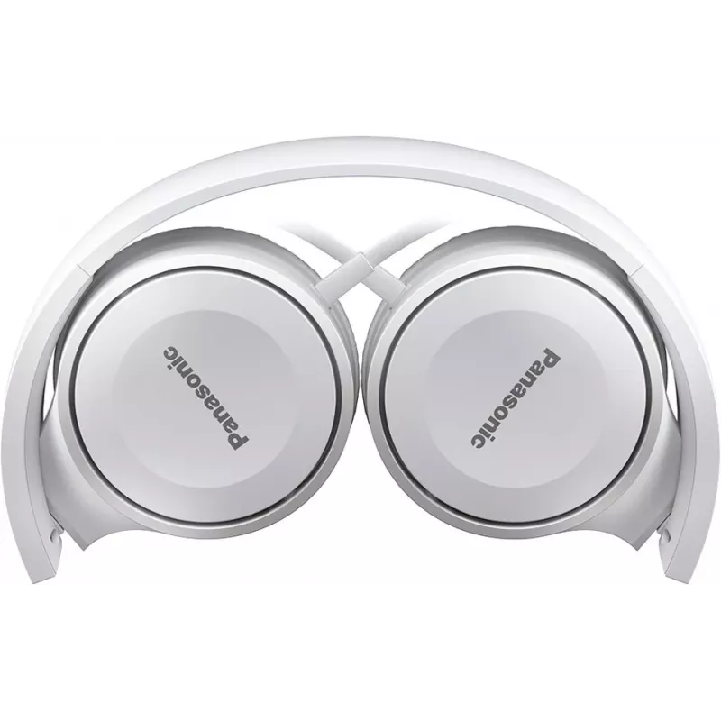 Panasonic RP-HF100E-W cuffie on-ear, con filo, driver al neodimio da 30 mm, pieghevoli, bianco