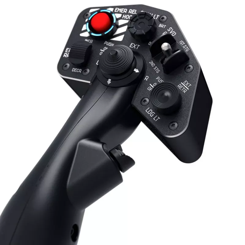 Virpil Controls Hawk-60 Collective Grip - collective per elicottero per destrimani con oltre 23 input, POV hat a 8 vie, hat a 5 vie, mini-stick analogico, rotella di scorrimento, interruttori a bilanciere, pulsante, grilletto a 2 stadi, costruzione in metallo e composito, compatibile con base VPC
