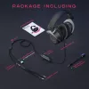 FIFINE H3 AmpliGame cuffie gaming over-ear cablate RGB con microfono rimovibile, driver da 50 mm, USB-A, nero