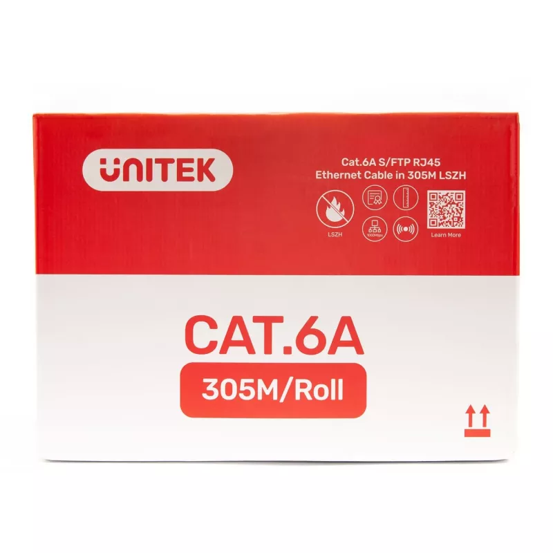 UNITEK C18121BL cavo per posa Cat.6A-S/FTP-LSZH, 305 m, blu