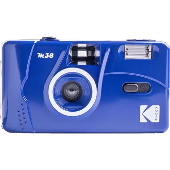 Kodak M38 fotocamera a pellicola 35mm riutilizzabile con flash, fuoco fisso, blu classico