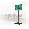 B-TECH AV BT8571/BB supporto a pavimento universale per schermi piatti con colonna da 1,8 m Ø50 mm, VESA 200x200