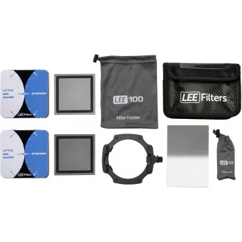 LEE Filters LEE100 set per lunghe esposizioni: portafiltri LEE100, Big Stopper, Little Stopper e 0,6 ND Hard Grad (100LEK)