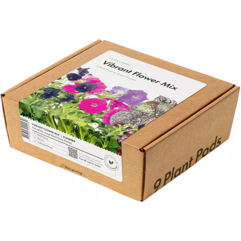 Click & Grow capsule per piante Vibrant Flower Mix per Smart Garden, confezione da 9 (PPMVBX9)