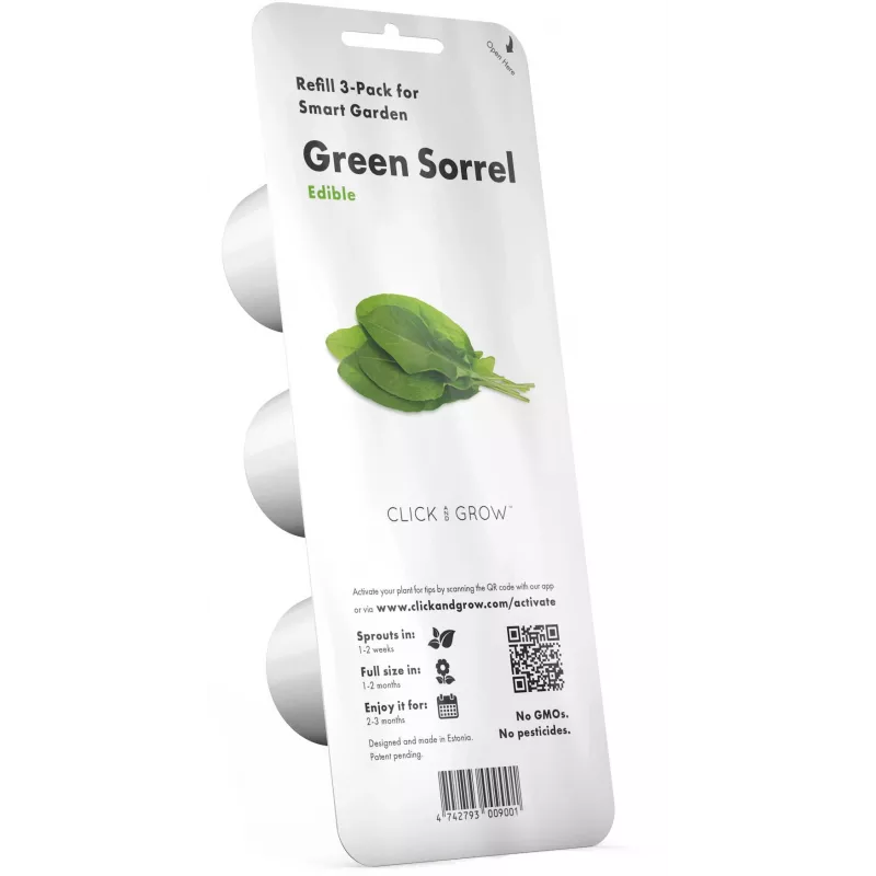 Click & Grow capsule per piante di acetosa per Smart Garden, confezione da 3 (SGR55X3)