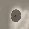 NO NAME LAMP WALL TIME 24CM lampada da parete LED con orologio analogico, 12W, 960lm, 3000K, nero, 240mm