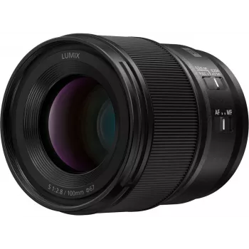 Panasonic Lumix S 100mm F2.8 Macro Obiettivo, nero (S-E100E)