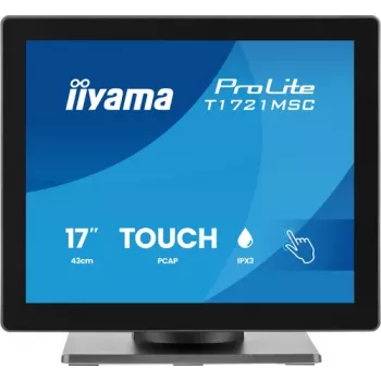 IIYAMA ProLite T1721MSC-B3 monitor touch 17 pollici SXGA 5:4 10 punti con HDMI, VGA, hub USB e altoparlanti