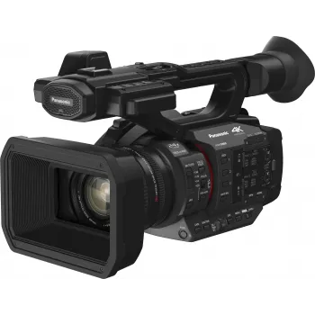 Panasonic HC-X2E camcorder professionale 4K Ultra HD con obiettivo Leica Dicomar 20x, Hybrid O.I.S.+ a 5 assi, ingressi XLR doppi, 3G-SDI, Wi-Fi, doppio slot per schede SD