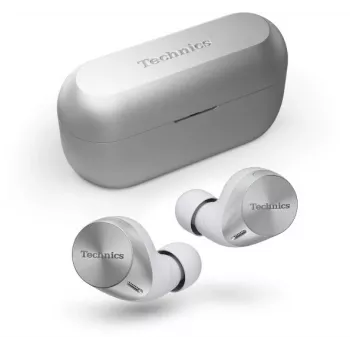 Technics EAH-AZ60M2ES auricolari True Wireless in-ear con Dual Hybrid ANC, LDAC, driver da 8 mm, multipoint 3 dispositivi, IPX4, argento
