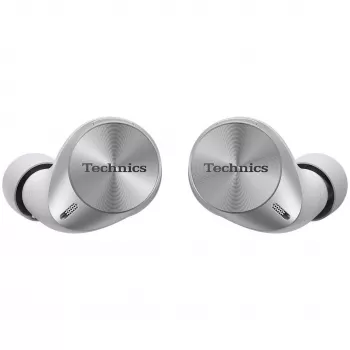 Technics EAH-AZ60M2ES auricolari True Wireless in-ear con Dual Hybrid ANC, LDAC, driver da 8 mm, multipoint 3 dispositivi, IPX4, argento