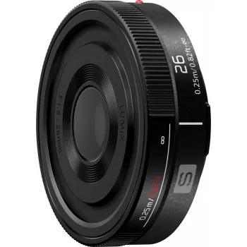 Panasonic Lumix S 26mm f/8 obiettivo pancake (MF) (S-R26E)