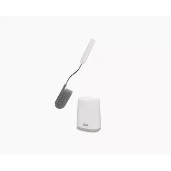 Joseph Joseph Flex Lite spazzola per WC con supporto bianco