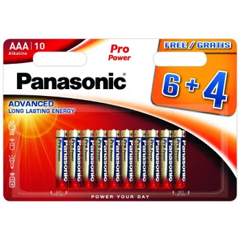 Panasonic Alkaline Power batterie AAA LR03 blister da 10