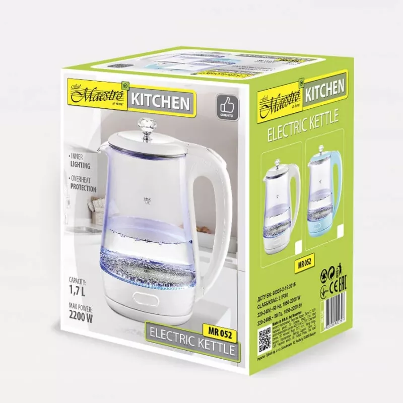 MEO bollitore 1,7 l 2220 W MR-052-BLUE MAESTRO blu