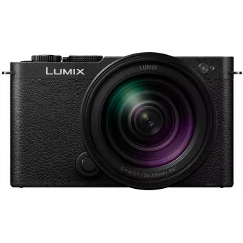 Panasonic Lumix DC-S9 fotocamera con kit obiettivo 28-200mm, nero intenso (DC-S9HE-K)